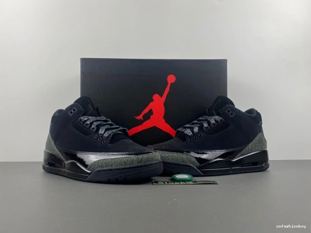 Retro CK9246-168 Jordan Air 3 Black Cat 1024